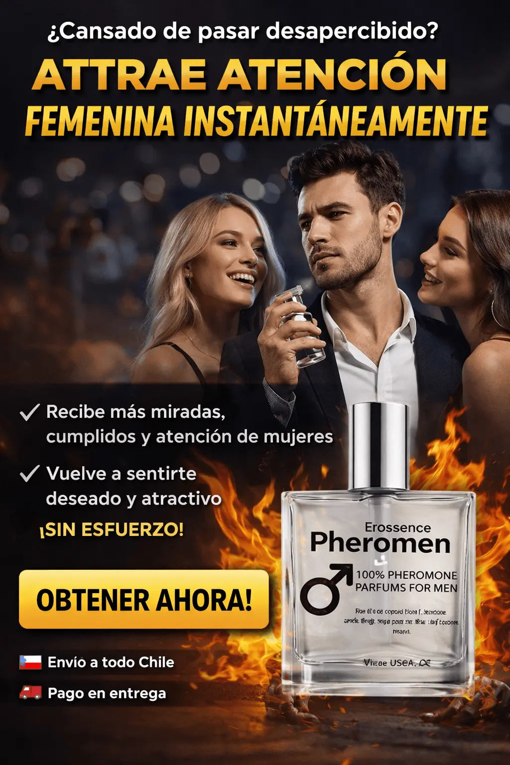 Perfume Feromonas 50ml - Haz que te noten sin decir una palabra Fragancia con feromonas