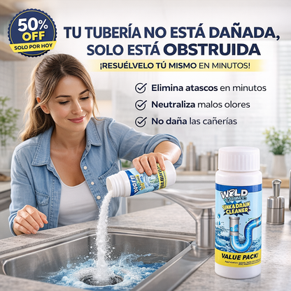 Polvo Limpiador De Drenaje - OFERTA INCREÍBLE LLEVA 3 X 1