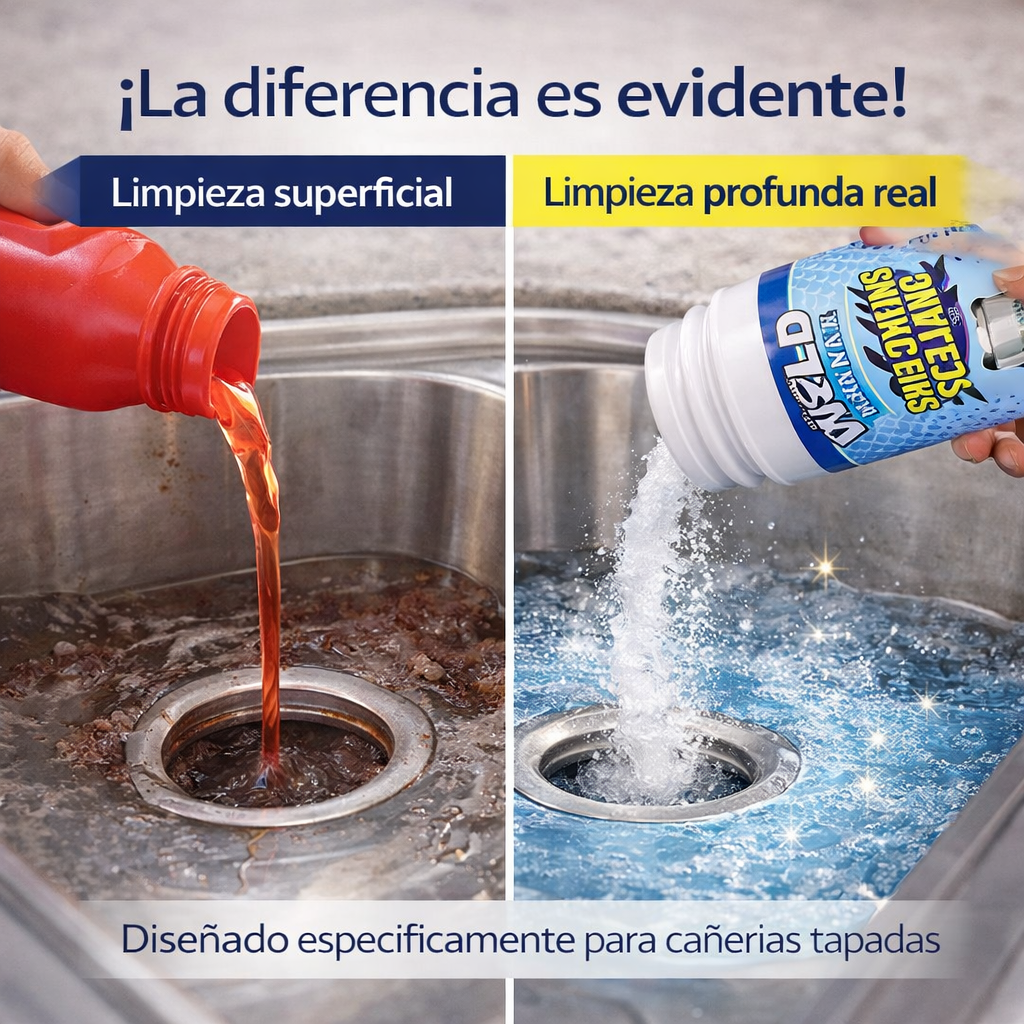 Polvo Limpiador De Drenaje - OFERTA INCREÍBLE LLEVA 3 X 1