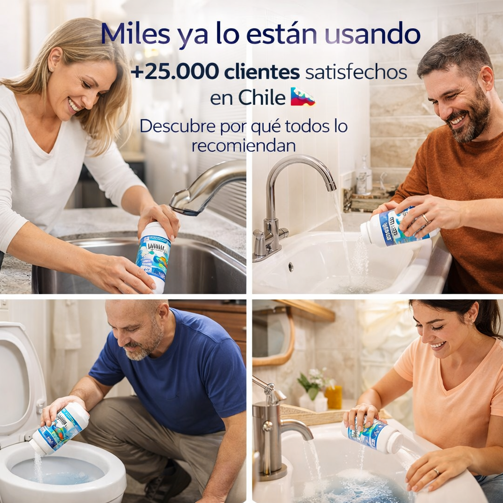 Polvo Limpiador De Drenaje - OFERTA INCREÍBLE LLEVA 3 X 1