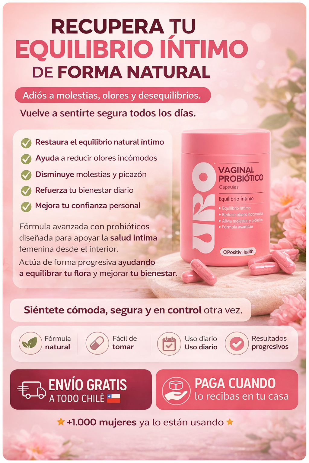 URO VAGINAL PROBIÓTICO® - RECUPERA TU CONFIANZA ÍNTIMA Y OLVÍDATE DEL MAL OLOR
